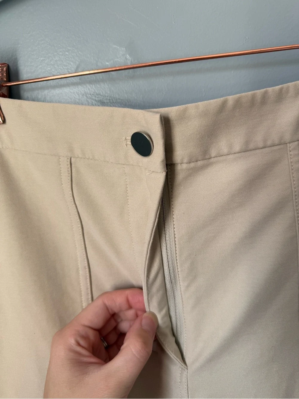 Lululemon Women’s Cream Barrel Leg Pant Size 31